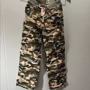 Mini Boden 10y camouflage string pants with liner and pockets